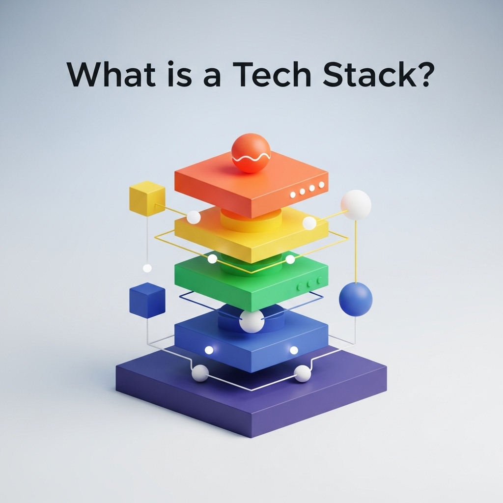 An abstract, square-shaped digital illustration representing the concept of