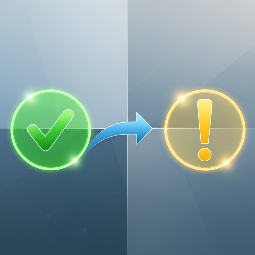 The alt description is: An abstract square image featuring interconnected geometric shapes and contrasting colors, symbolizing the concepts of verification and validation, visually representing the difference between verification and validation explained simply.